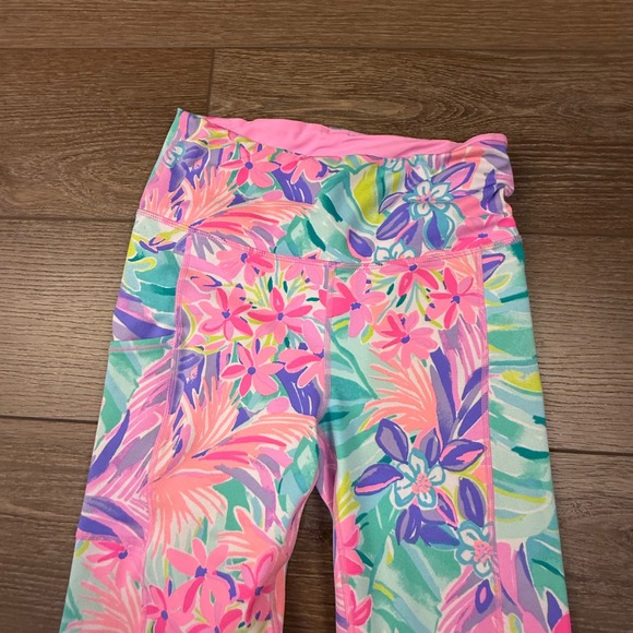 Lilly Pulitzer Luxletic High-Rise Weekender Midi Legging 24" Inseam Floral Small - Picture 2 of 13